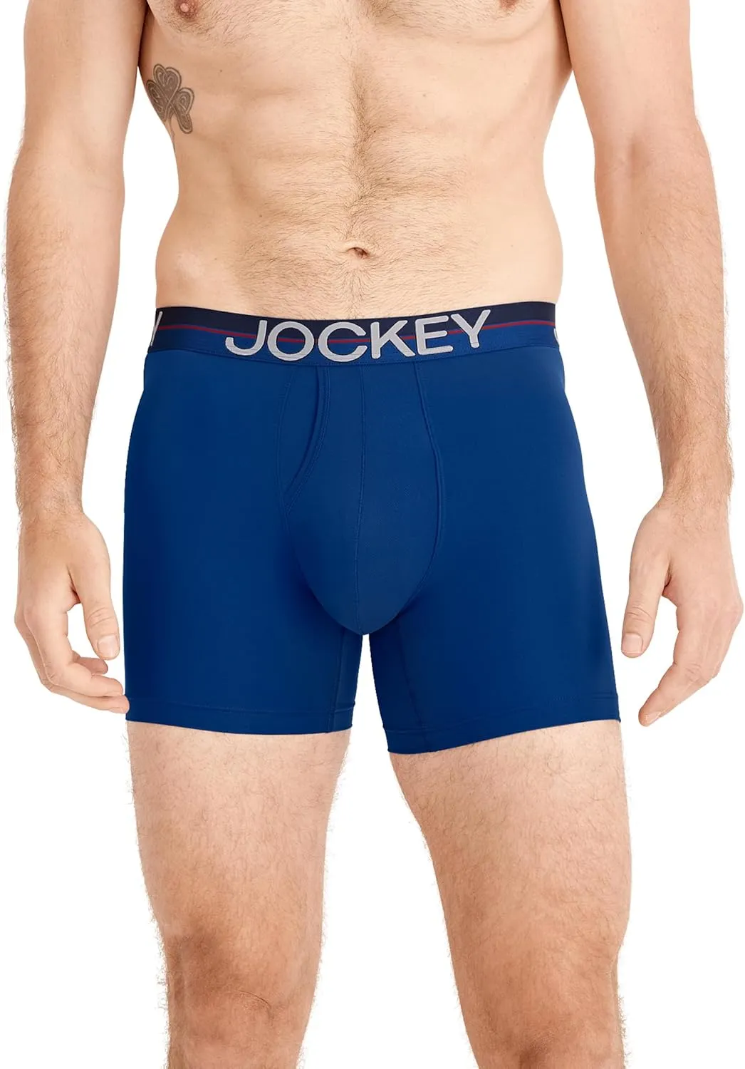 Jockey Men's Infinite Cool Microfiber Stretch 6" Boxer Brief - 3 Pack