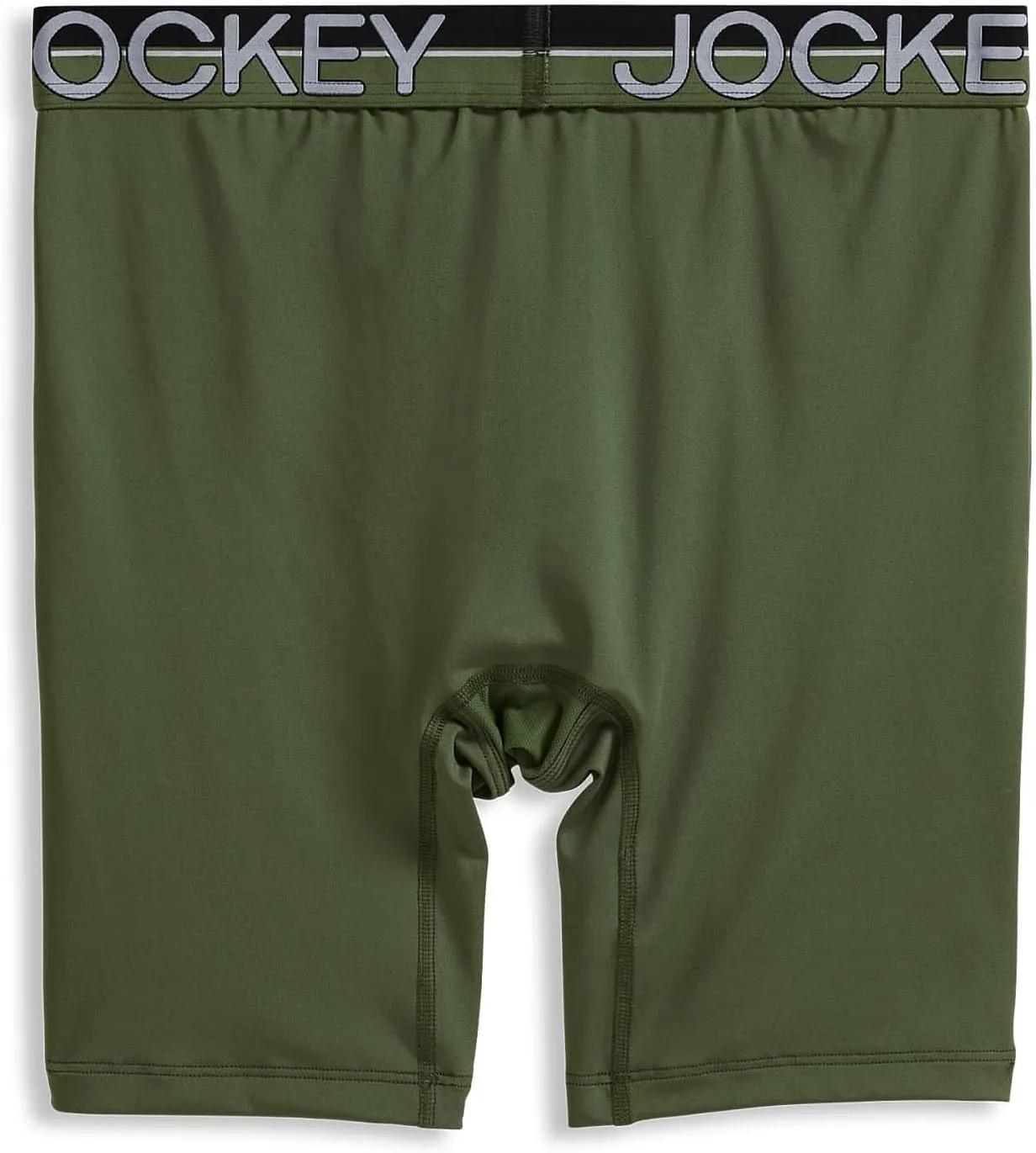 Jockey Men's Underwear Infinite Cool Microfiber Stretch 8" Long Leg Boxer Brief - 3 Pack