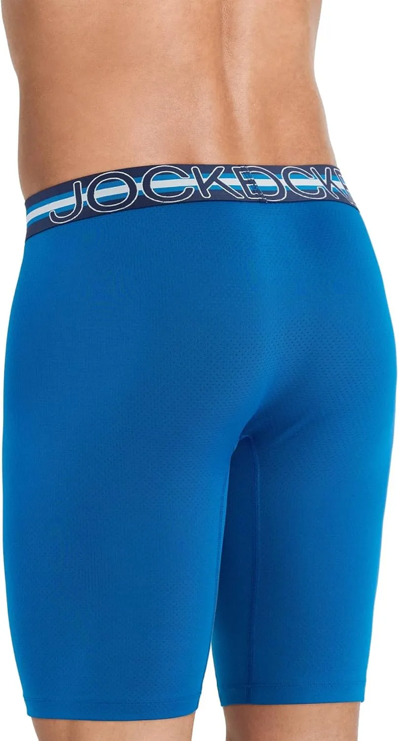 Jockey Men's Underwear Sport Stability Pouch Microfiber 11" Quad Short