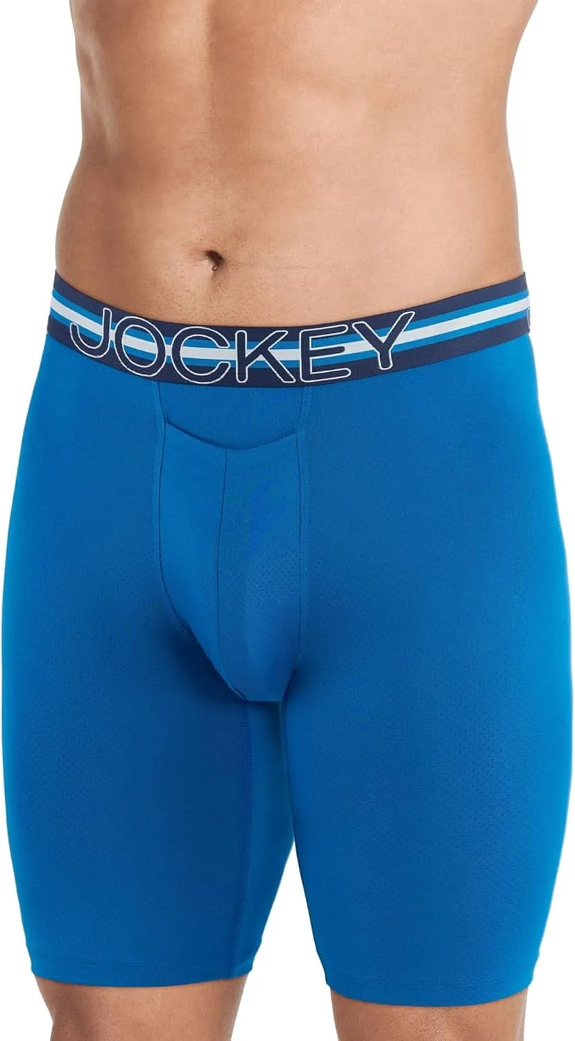 Jockey Men's Underwear Sport Stability Pouch Microfiber 11" Quad Short
