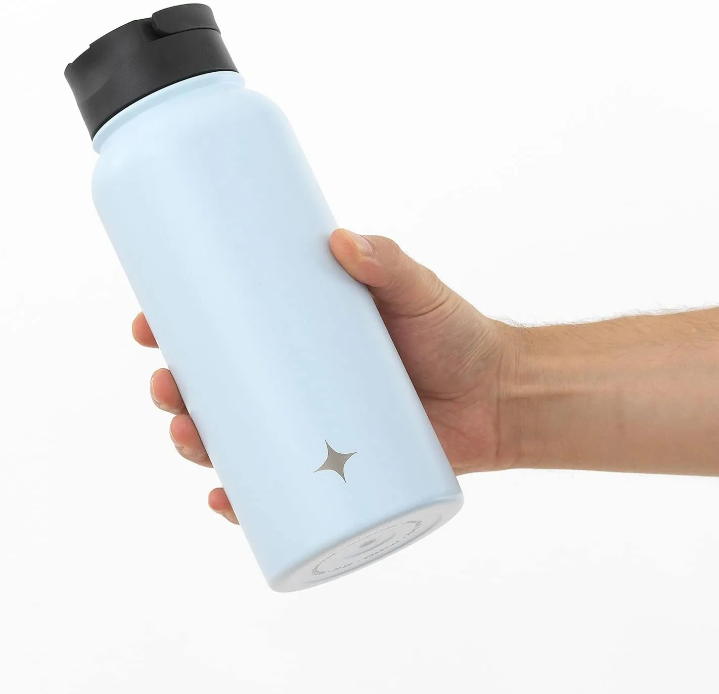 JoyJolt Triple Insulated Water Bottle with Straw Lid AND Flip Lid! 32oz Large Water Bottle, 12 Hour Hot/Cold Vacuum Insulated Stainless Steel Bottle. BPA-Free Leakproof Water Bottles - Thermos Bottle