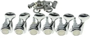 KAISH 18:1 Gear Ratio Guitar Locking Tuners Machine Heads Guitar Locking Tuning Keys Pegs for Strat/Tele/LP/SG most Electric or Acoustic Guitars Chrome