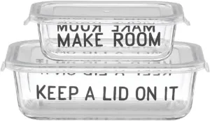 Kate Spade New York Good Taste 4Pc Rectangular Food Storage Set, 2.65 LB, Multi