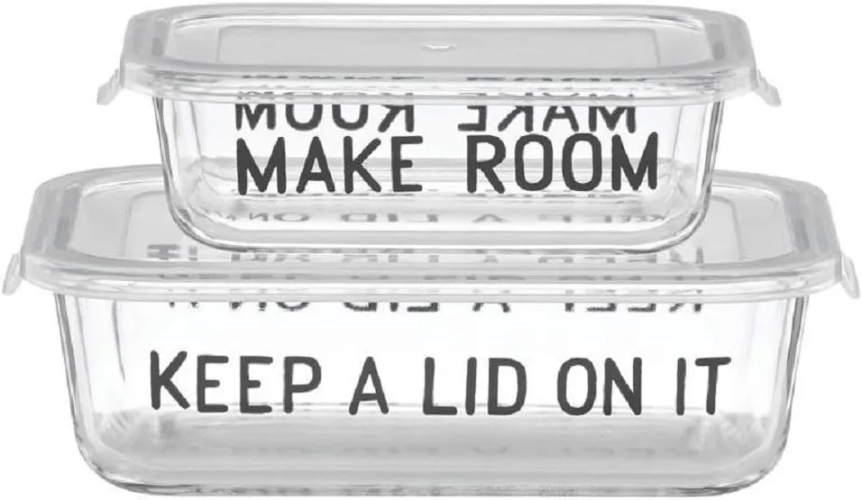 Kate Spade New York Good Taste 4Pc Rectangular Food Storage Set, 2.65 LB, Multi