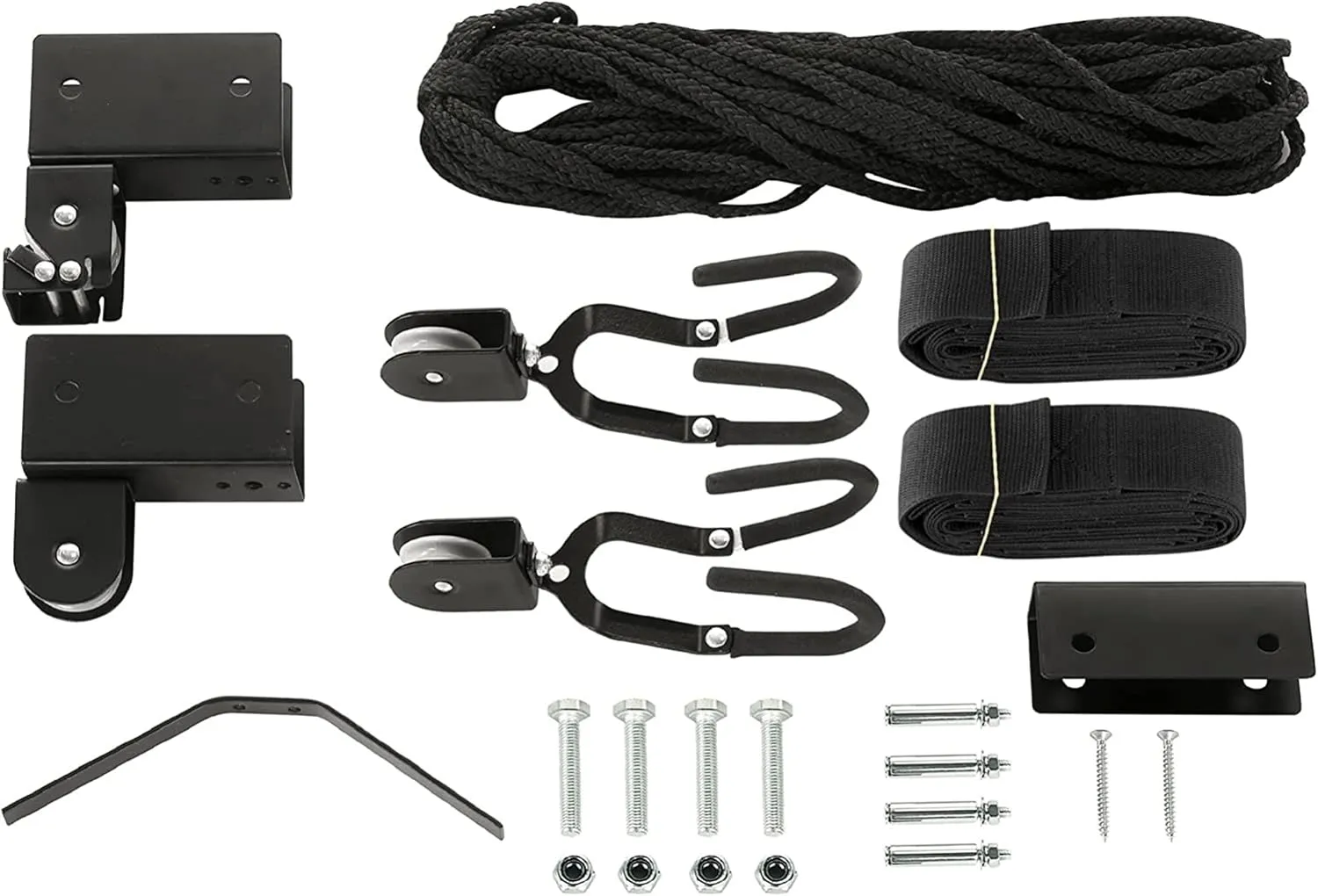 Kayak Storage Hoist - Overhead Pulley System with 125lb Capacity for Canoes, Bikes, Ladders, and More - for up to 12-Foot Ceilings