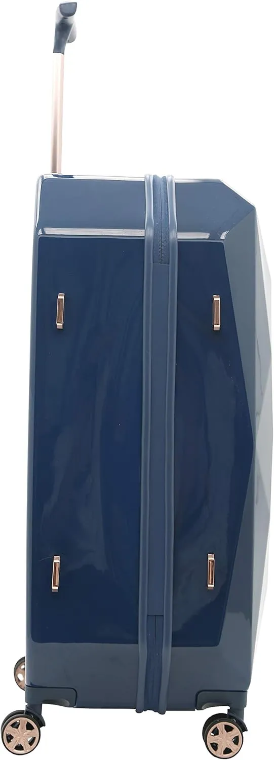 kensie Women's Gemstone Luggage Set, Midnight Blue, 20-Inch Carry-On
