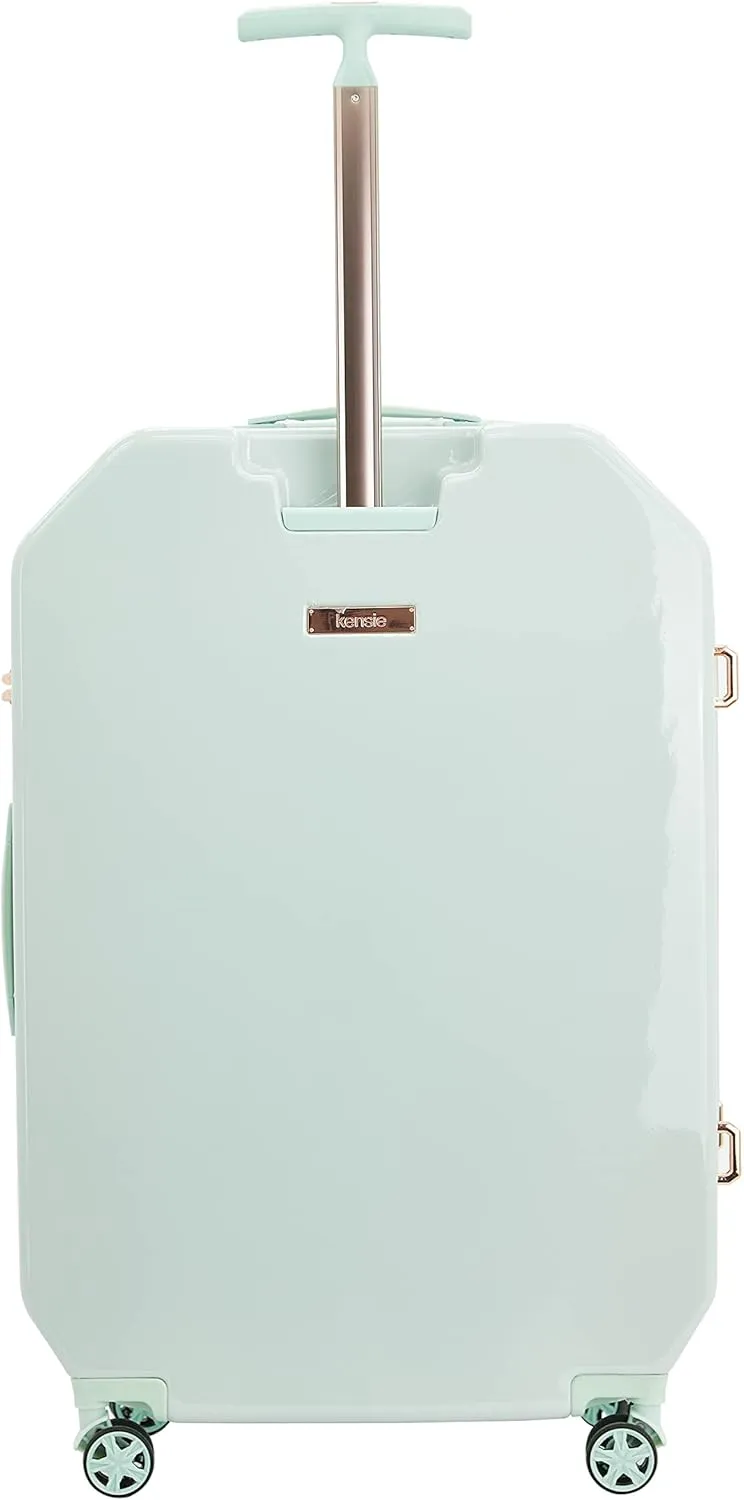 kensie Women's Gemstone Luggage Set, Mint, 20-Inch Carry-On