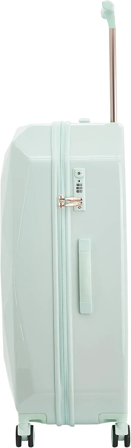 kensie Women's Gemstone Luggage Set, Mint, 20-Inch Carry-On