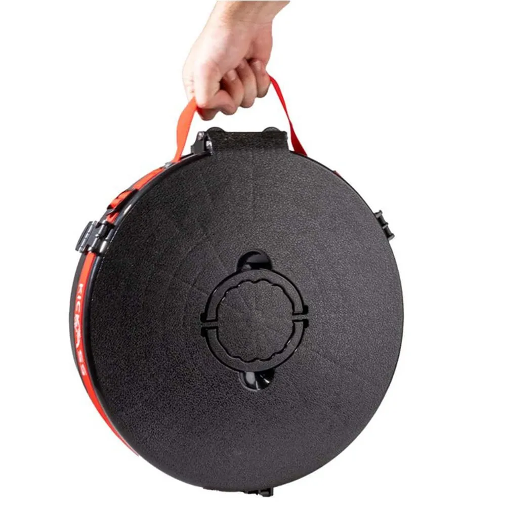 KickAss Large Portable Outdoor Pop Up Stool/Bin with Lid