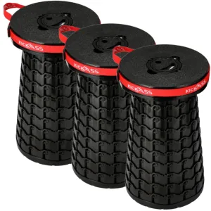 KickAss Portable Outdoor Pop Up Stool- 3 Stools