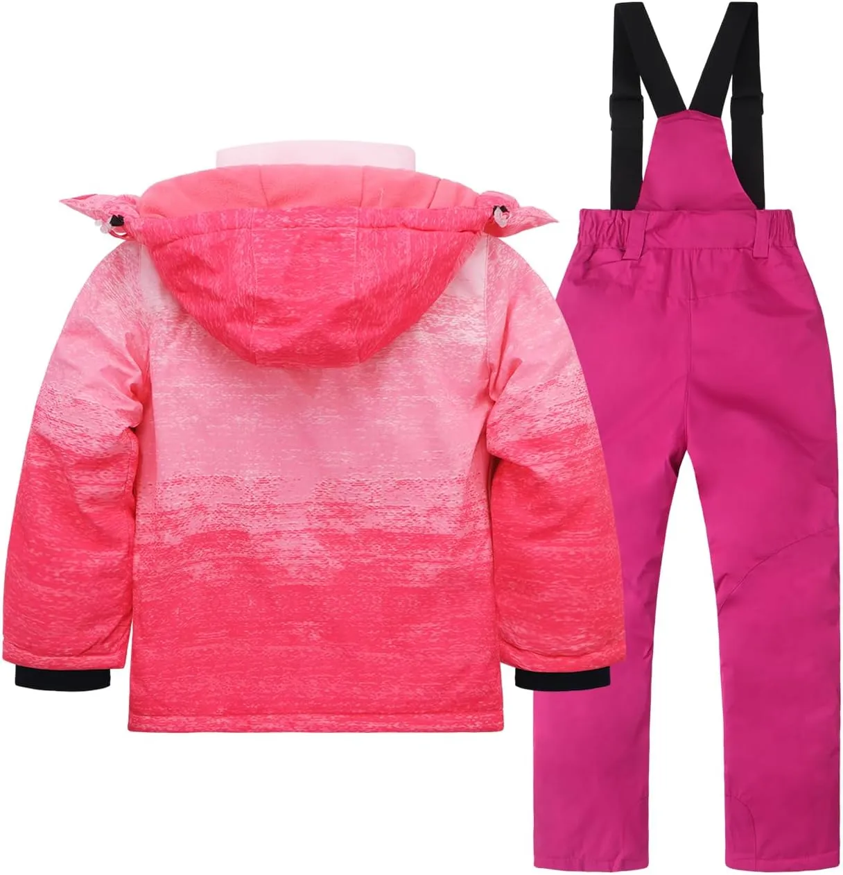 Kids Ski Jacket & Pants Set Winter Snowboarding Rain Coats Girls Boys Snow Suits