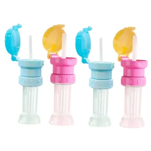 Kids Water Bottle Straw Caps 4 Pack Toddler Bottle Adapter Straws Reusable Easy Install Safe for Children