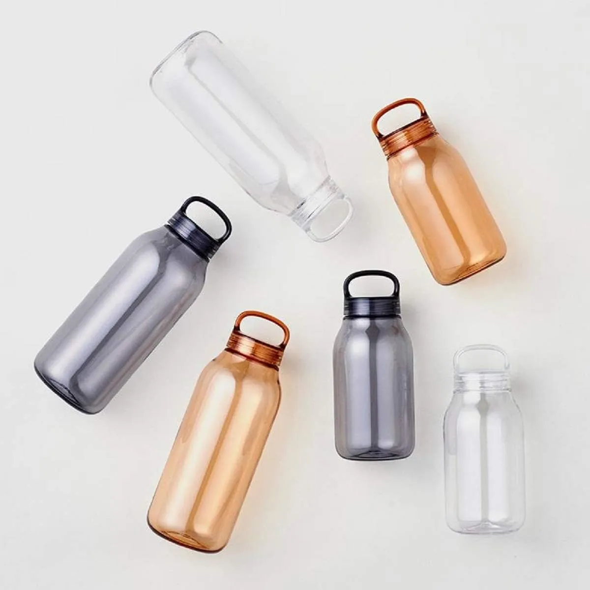 KINTO 20391 Water Bottle, 16.9 fl oz (500 ml), Clear, Lightweight, Dishwasher Safe, My Bottle