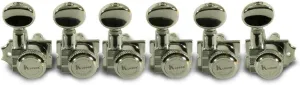 Kluson Revolution 6L H-Mount Tuners, Staggered Posts, CHROME - #KRHL-6BX-C