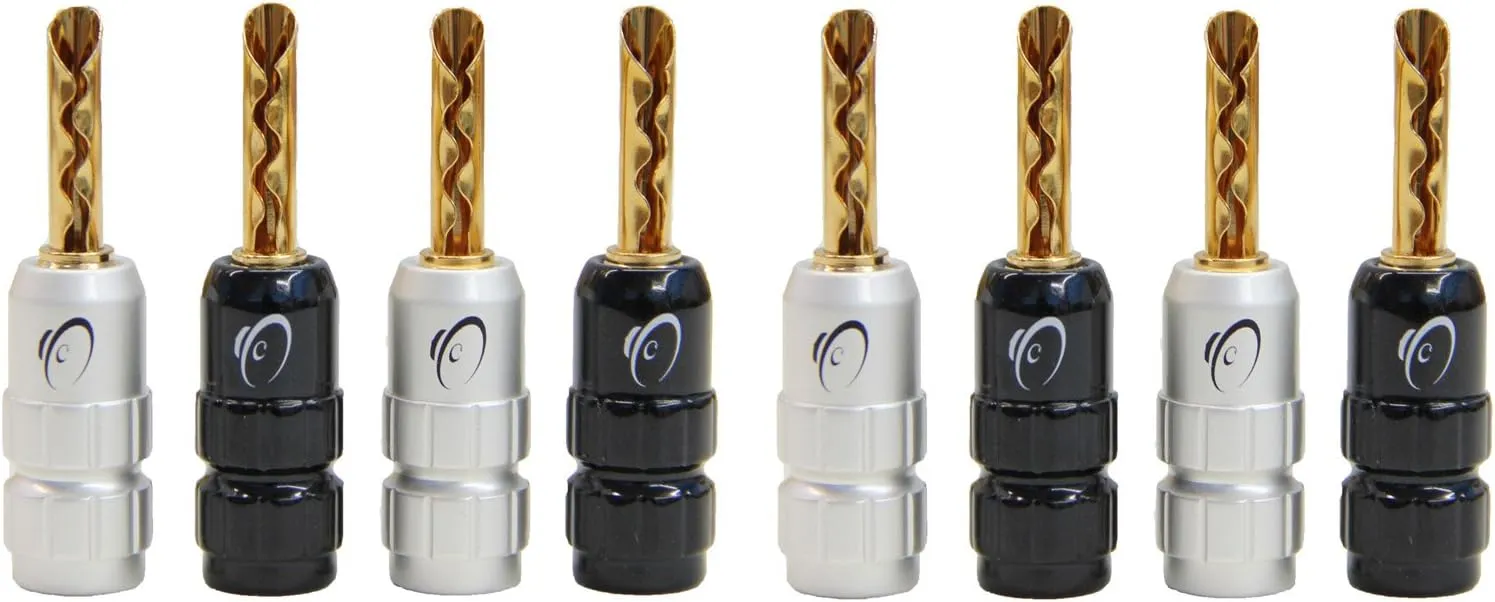 KnuKonceptz eKs BFA Style Banana Plugs - Set of 8-4 Pair