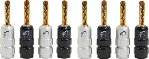 KnuKonceptz eKs BFA Style Banana Plugs - Set of 8-4 Pair