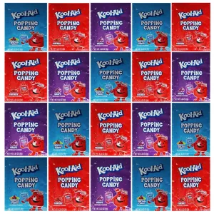 Kool-Aid Popping Candy, Each Pouch 0.33 Oz (Pack Of 20) (Assorted)