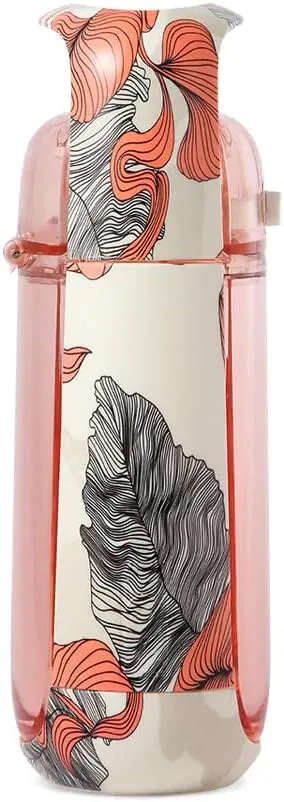 KOR One Planet 13.5oz Tritan Water Bottle with Lid Safety Lock, One Click Open Cap and Ergonomic Carry Handle - Features Unique Water-Dipped Designs Inspired by Nature