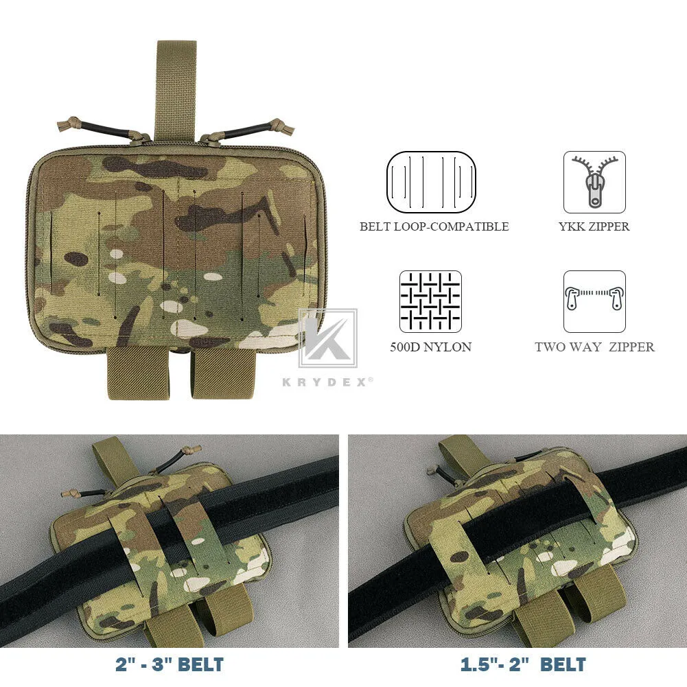 KRYDEX Tactical MED1 Medical Pouch Emergency Survival Kit Bag IFAK First Aid Pouch Multi-use pouch