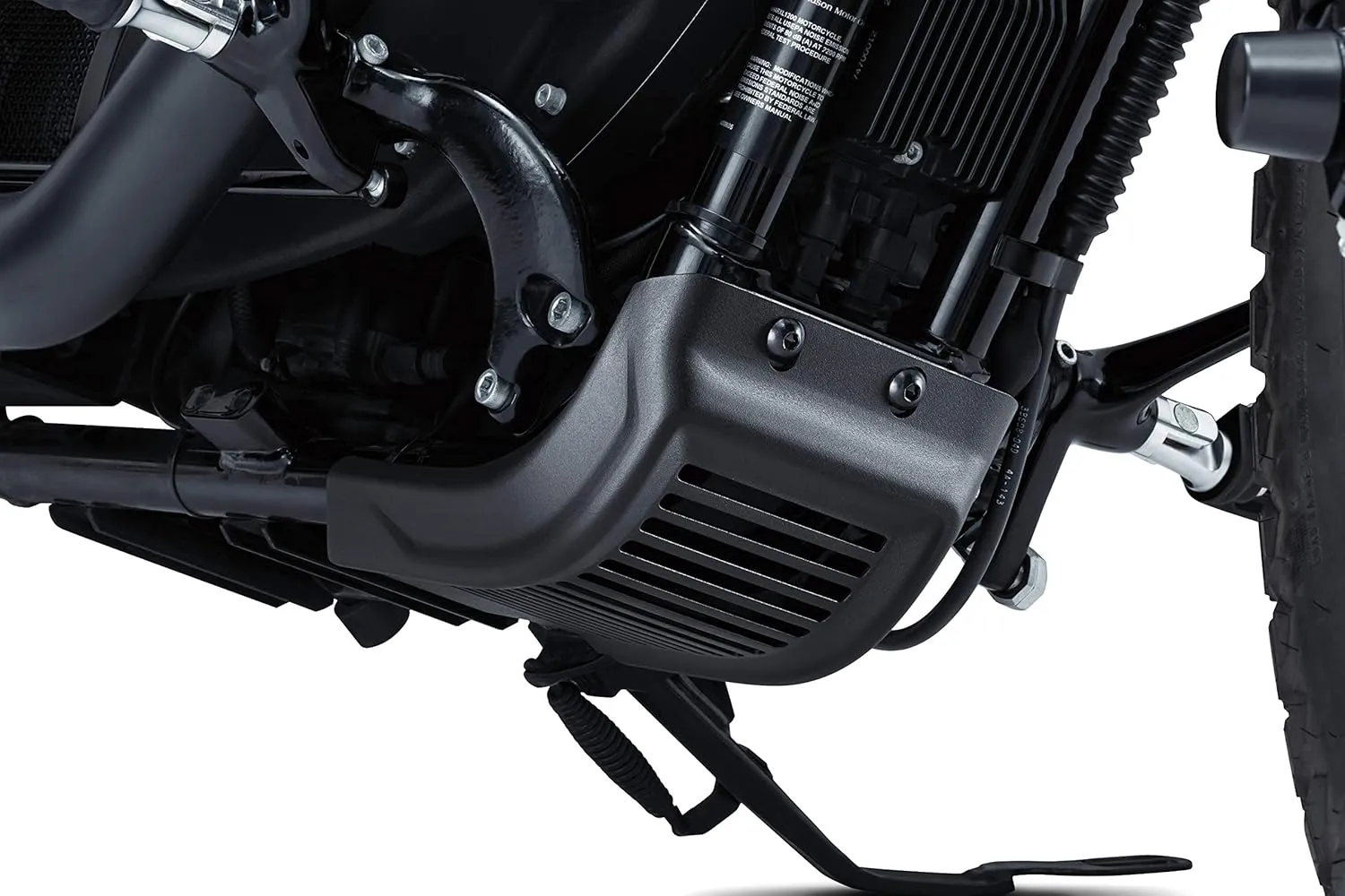 Kuryakyn 6684 Motorcycle Accessory: Dillinger Skid Plate Engine Guard for 2004-19 Harley-Davidson Sportster Motorcycles, Satin Black