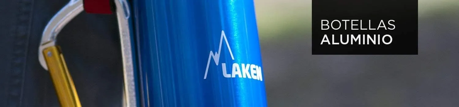 Laken Futura Aluminum Water Bottle - Narrow Mouth, Screw Cap with Loop - Leak-Proof, BPA Free, Made in Spain - 20oz, Granite