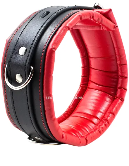 Leather Locking Bondage Collar