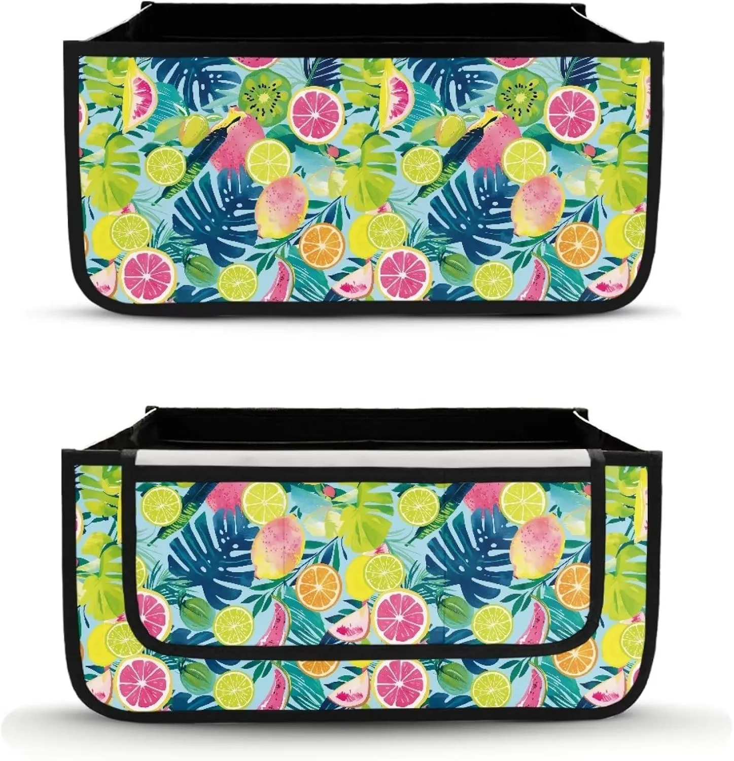 Lemon Leaves Hand-Free Carry Storage Bag for Universal Walkers Folding Walker Accessories Bag Mobility Aid Accessory Pouch for Elderly Senior