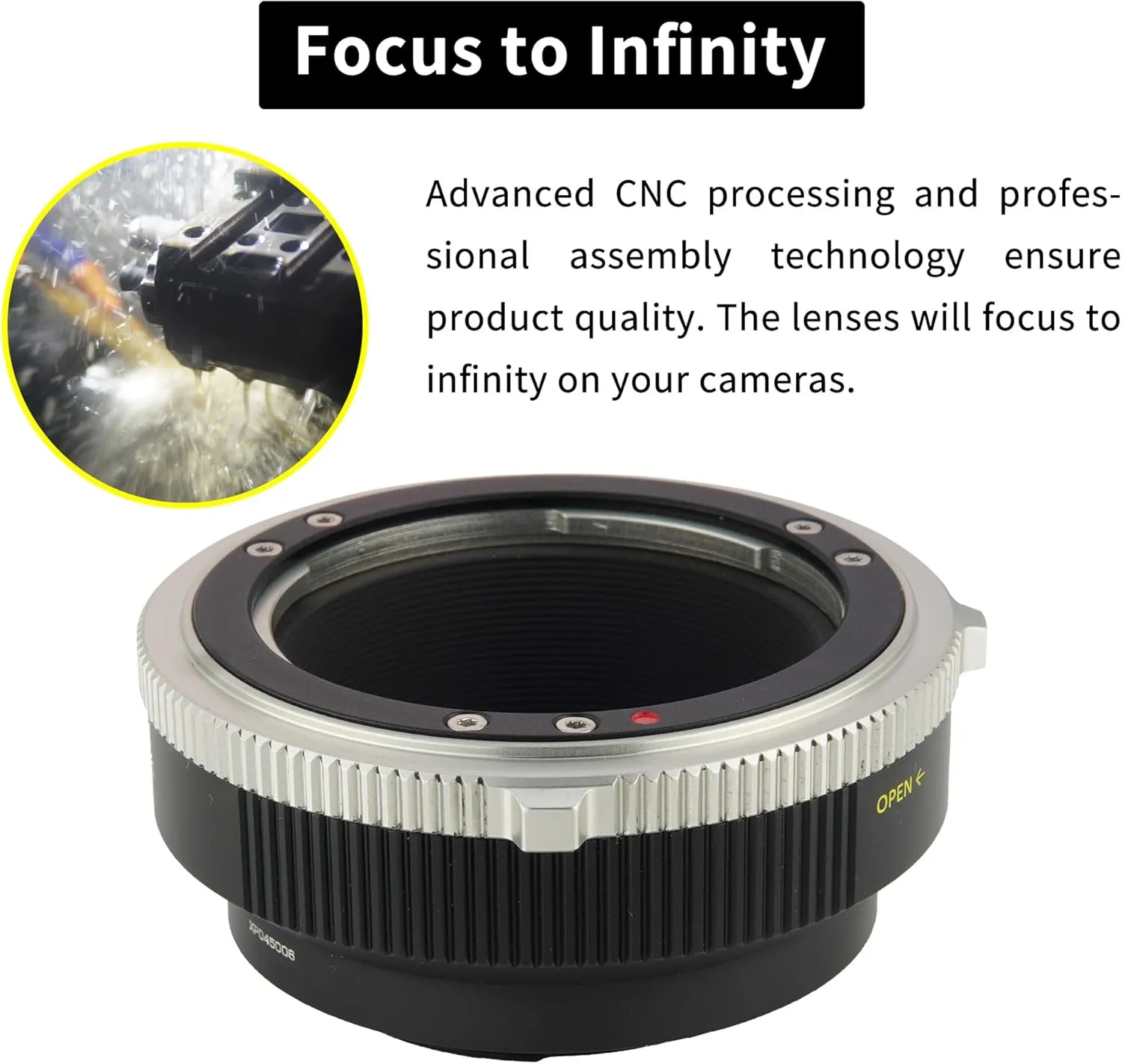 Lens Mount Adapter Ring for Contax Yashica CY Lens to Fujifilm X Camera