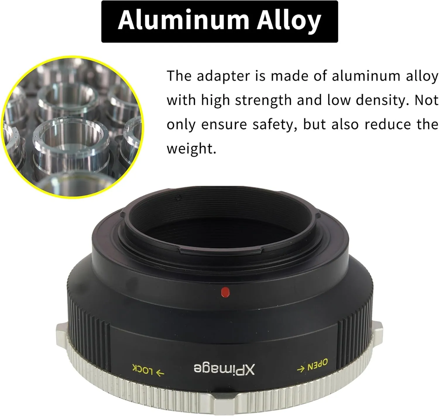 Lens Mount Adapter Ring for Contax Yashica CY Lens to Fujifilm X Camera