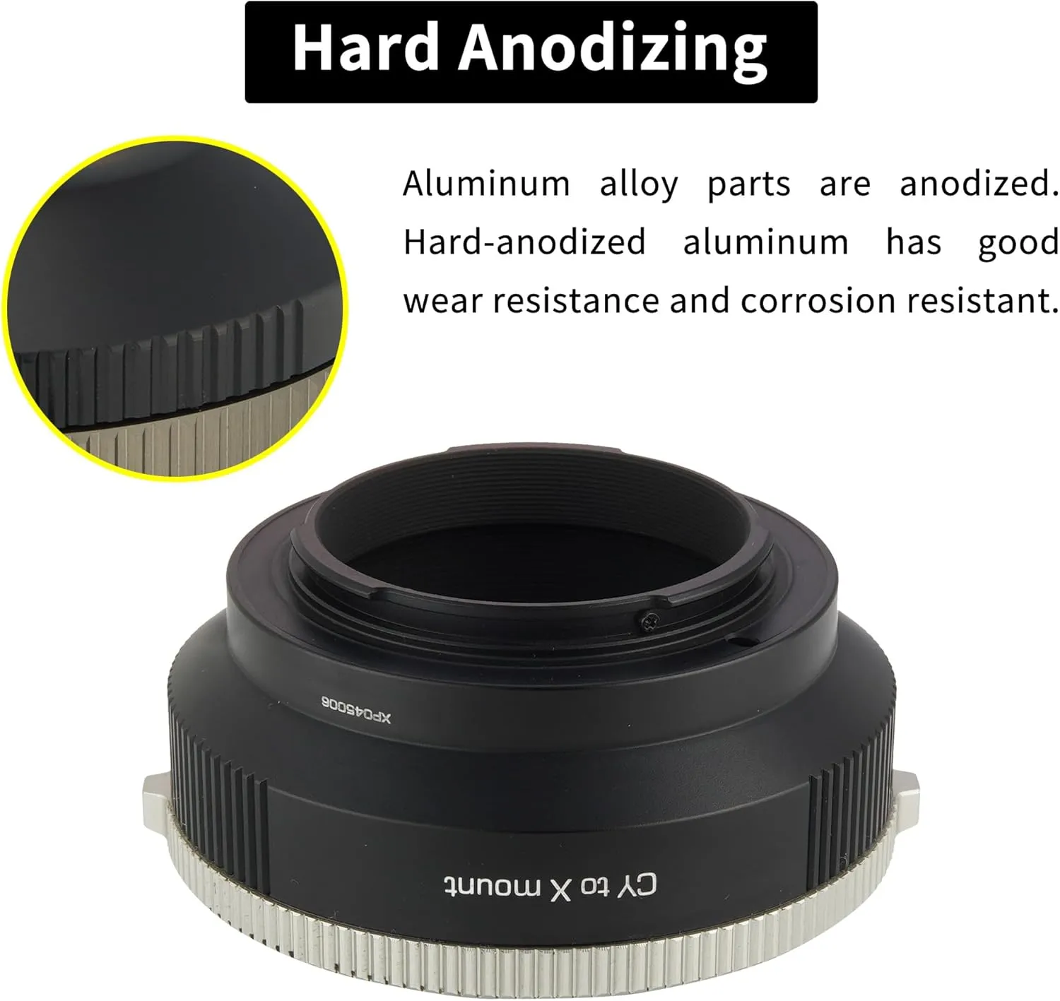 Lens Mount Adapter Ring for Contax Yashica CY Lens to Fujifilm X Camera