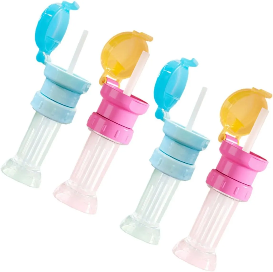 LIFKOME Kids Water Bottle Caps Straw Toddler Water Bottle Adapter Reusable Multi-function Straw Topper