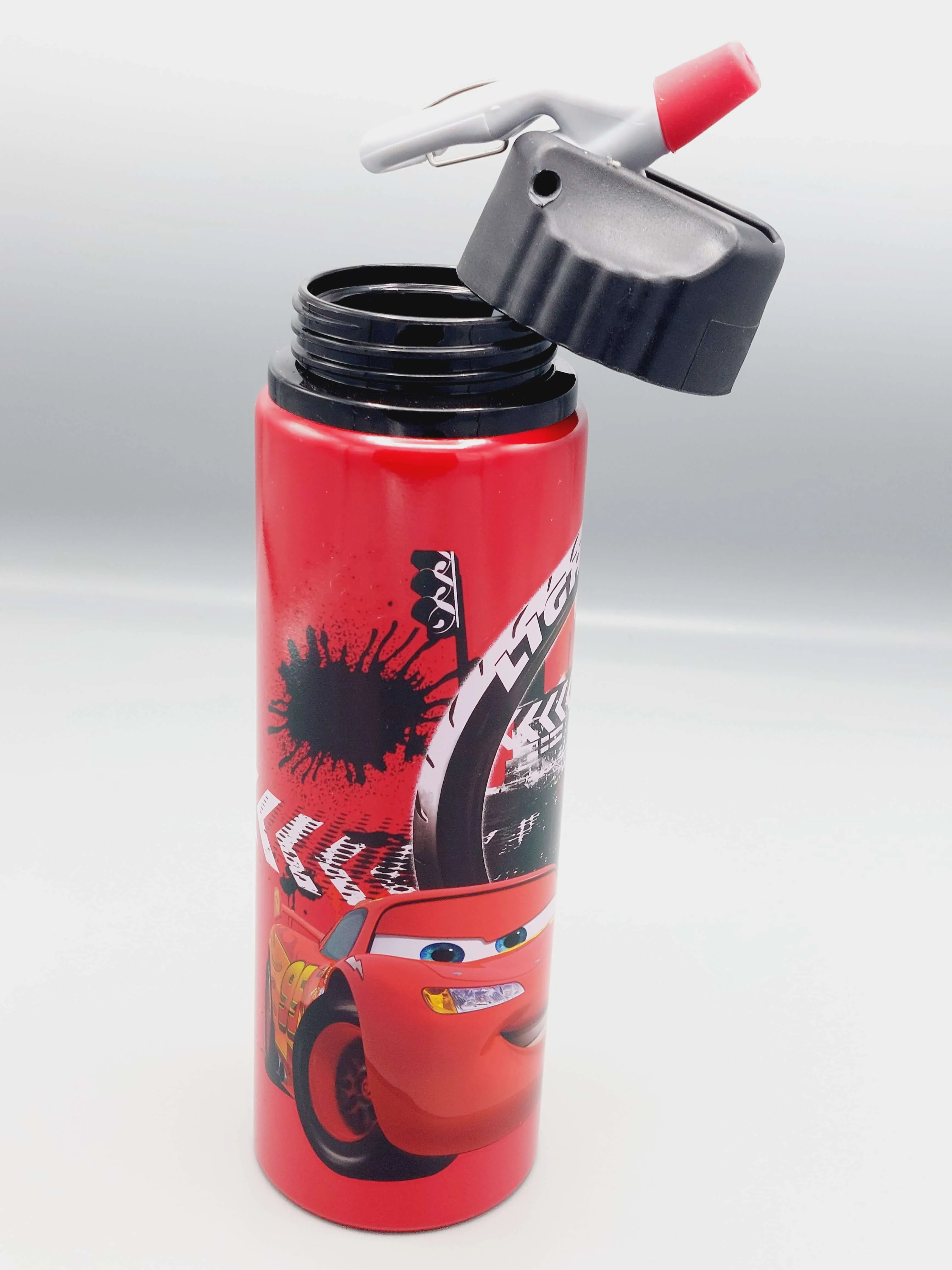 Lightning McQueen Themed School Water Bottle For Boys - BPA Free Plastic Water Bottle For Kids