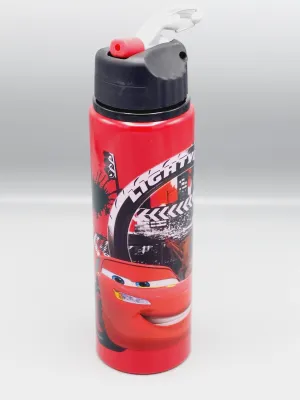 Lightning McQueen Themed School Water Bottle For Boys - BPA Free Plastic Water Bottle For Kids