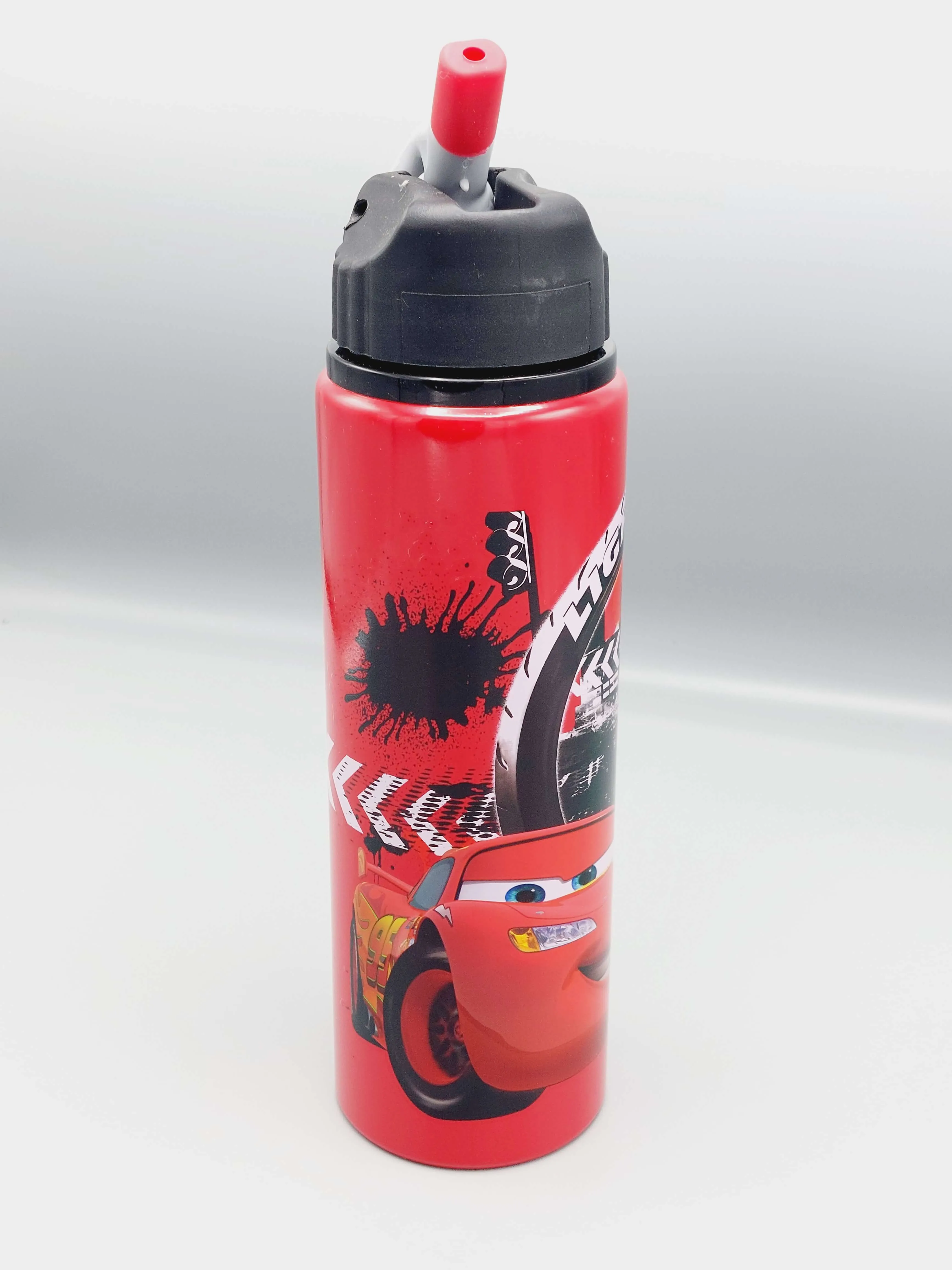 Lightning McQueen Themed School Water Bottle For Boys - BPA Free Plastic Water Bottle For Kids