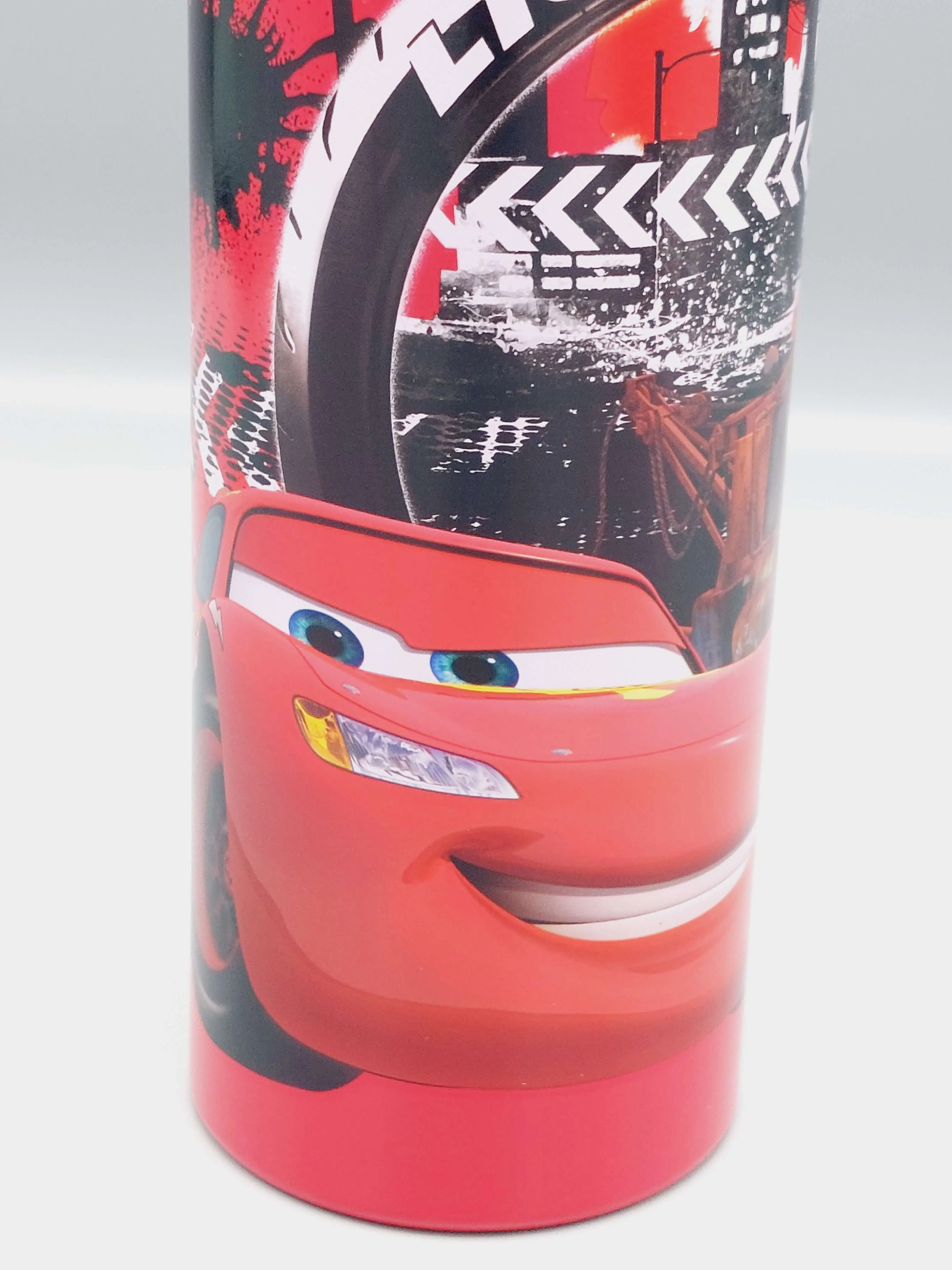 Lightning McQueen Themed School Water Bottle For Boys - BPA Free Plastic Water Bottle For Kids
