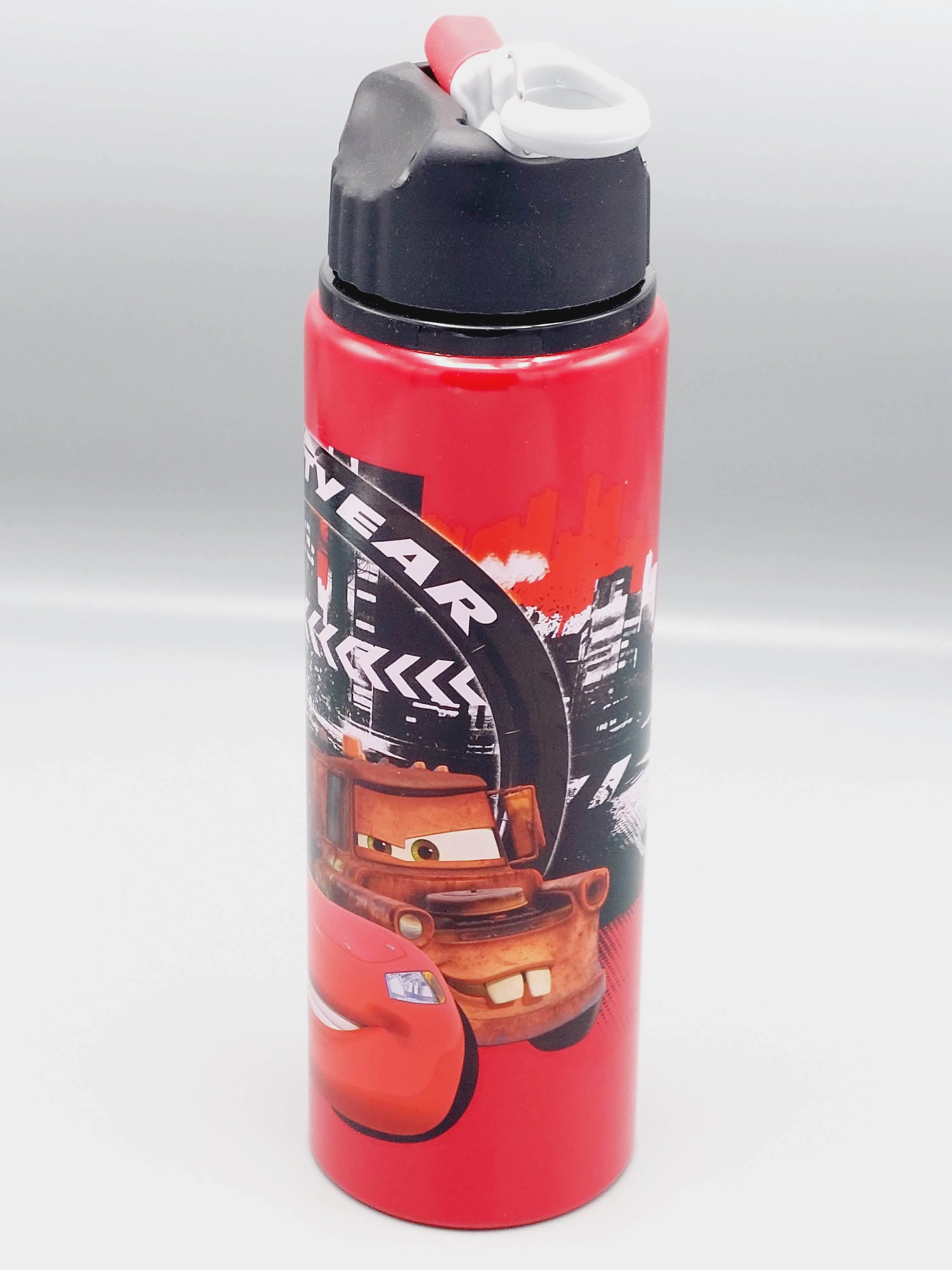 Lightning McQueen Themed School Water Bottle For Boys - BPA Free Plastic Water Bottle For Kids
