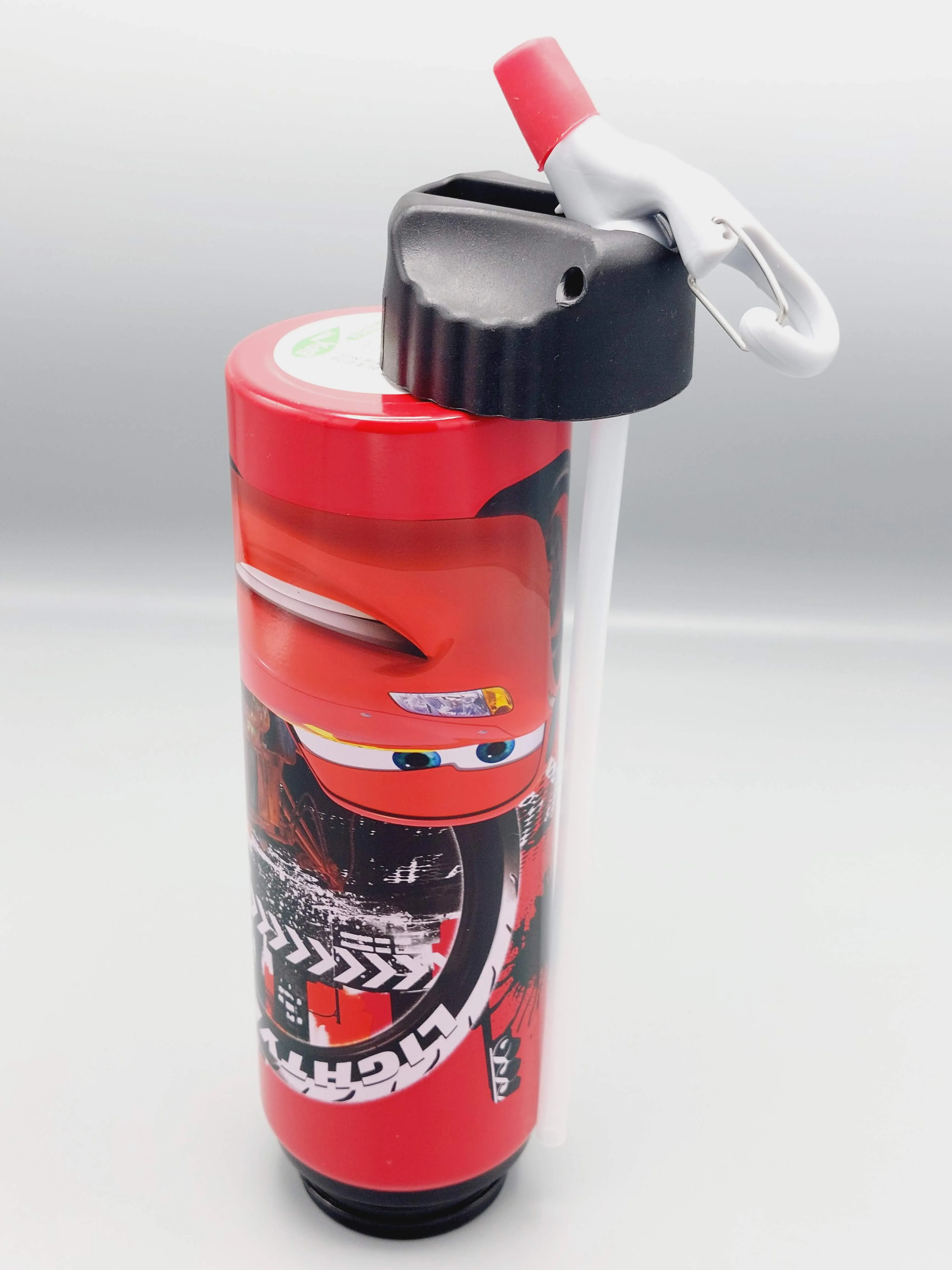 Lightning McQueen Themed School Water Bottle For Boys - BPA Free Plastic Water Bottle For Kids