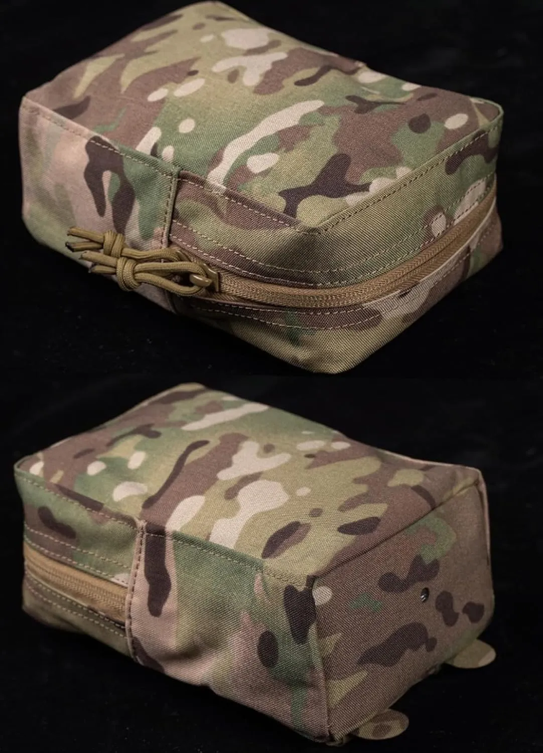 Lightweight GP Pouch Medium Vertical Utility Pouch Multifunctional Portable Storage Bag Double Zippers MOLLE Hunting Accessories