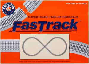 Lionel FasTrack Figure-8 Add-On Track Pack, Electric O Gauge