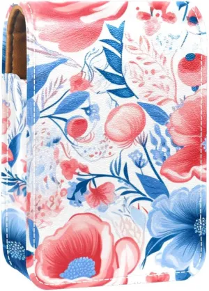 Lipstick Case,Portable Makeup Bag Cosmetic Pouch,Lipstick Holder Makeup Organizer,Bright and Happy Floral