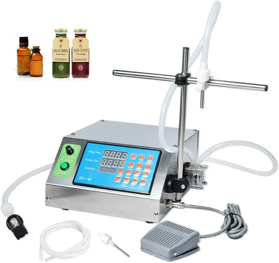 Liquid Filling Machine Automatic Digital Control 0.5ml to 650ml Bottle Water Drink Filler (Peristaltic Pump)