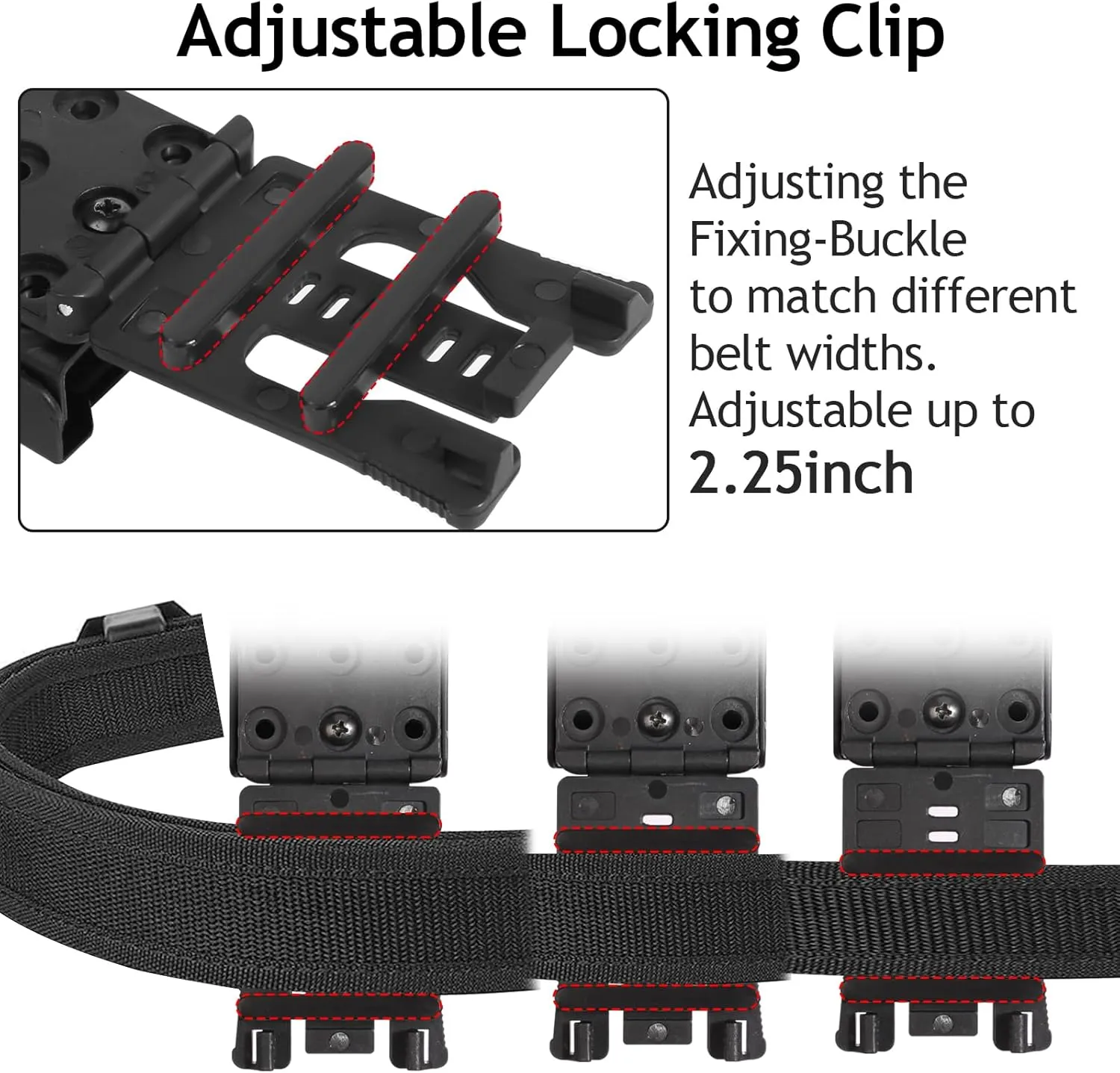 Locking Clip Tourniquet Holder, JUNESEAKER Tourniquet Pouch for Gen 7 C-A-T and Older, Universal Belt Upgraded Clip Holder Gift Box
