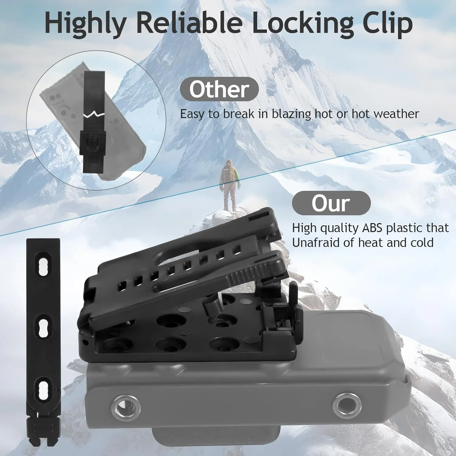 Locking Clip Tourniquet Holder, JUNESEAKER Tourniquet Pouch for Gen 7 C-A-T and Older, Universal Belt Upgraded Clip Holder Gift Box