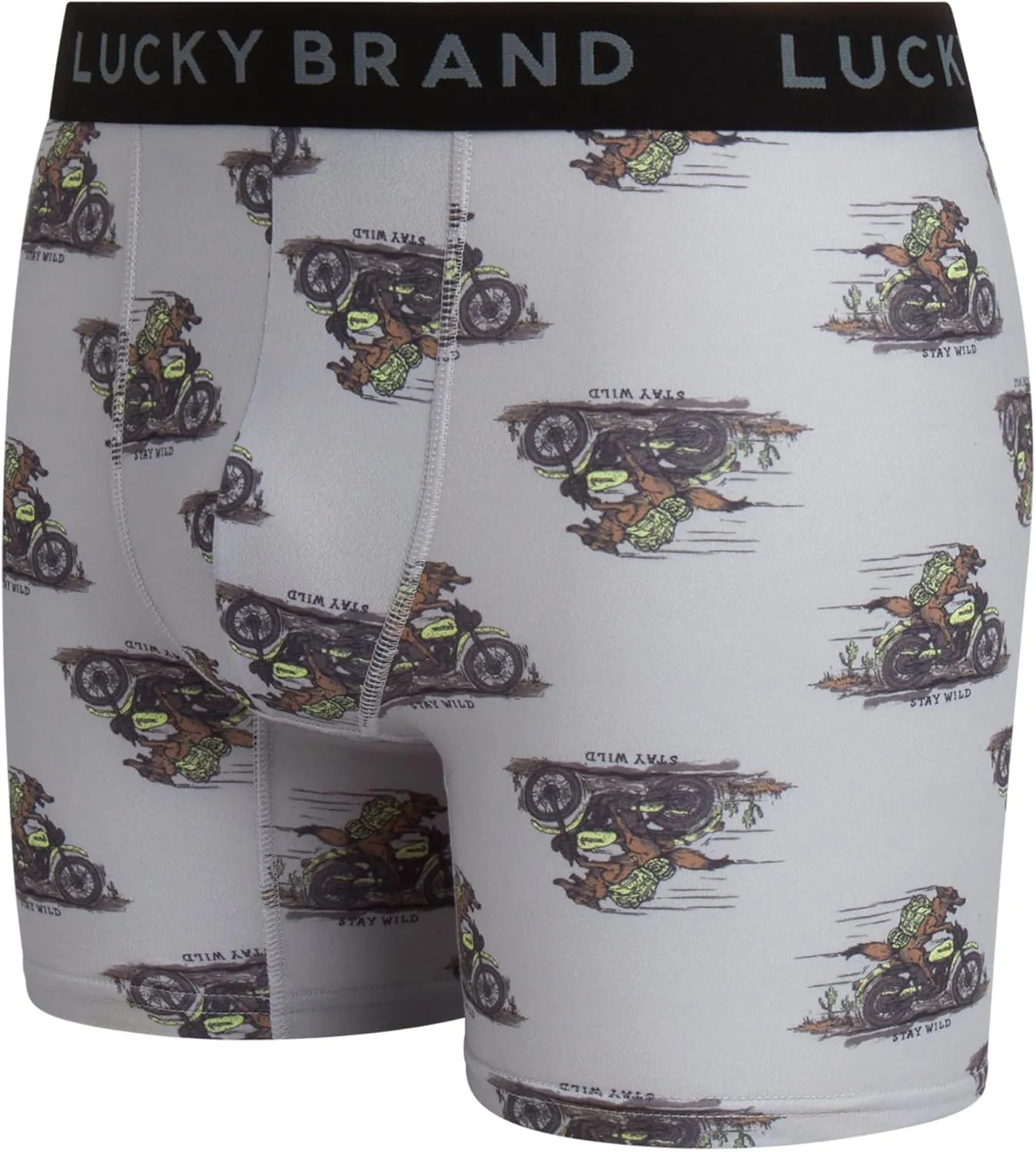 Lucky Brand Mens Boxer Briefs - 3 Pack Super Soft Mens Underwear Boxers Athletic Briefs for Men with Functional Fly (S-XXL)
