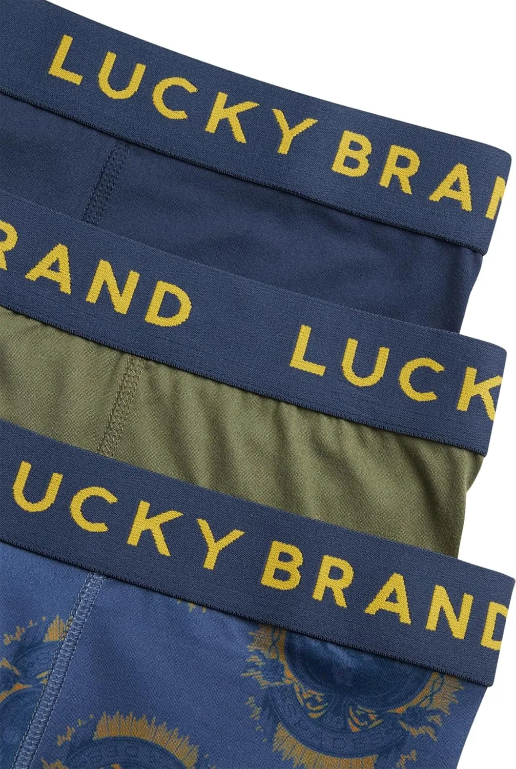 Lucky Brand Mens Boxer Briefs - 3 Pack Super Soft Mens Underwear Boxers Athletic Briefs for Men with Functional Fly (S-XXL)