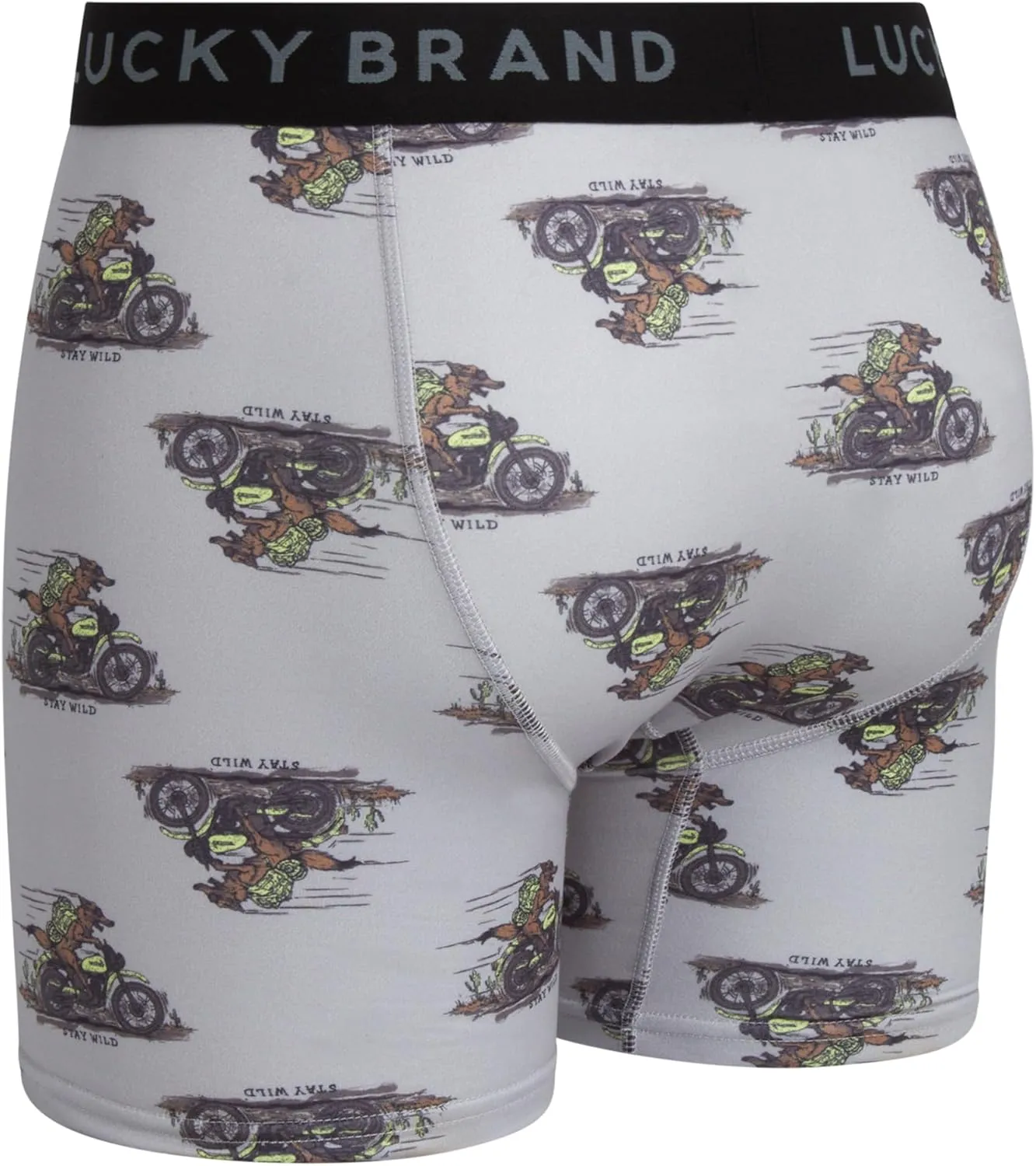Lucky Brand Mens Boxer Briefs - 3 Pack Super Soft Mens Underwear Boxers Athletic Briefs for Men with Functional Fly (S-XXL)