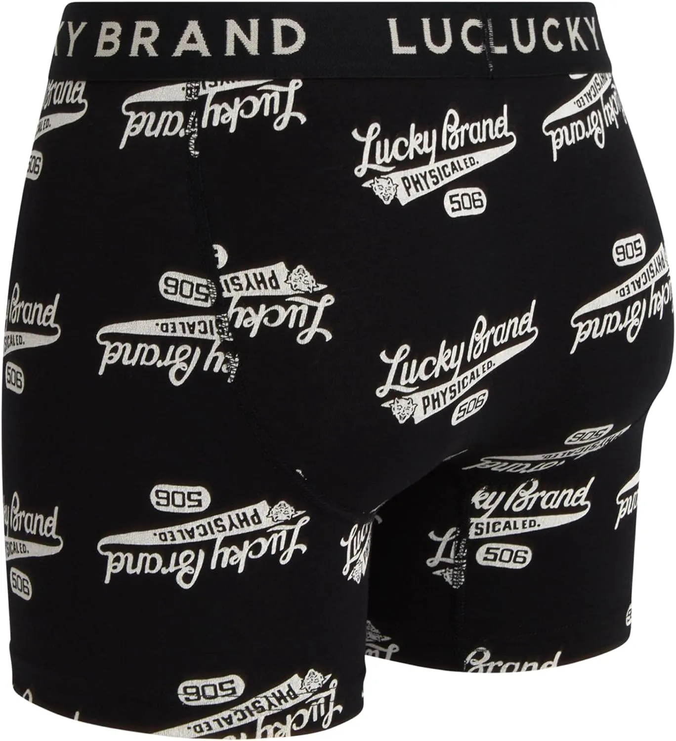 Lucky Brand Mens Boxer Briefs - 6 Pack Soft Stretch Mens Underwear with Functional Fly Pouch Boxers for Men (Sizes: S-2XL)