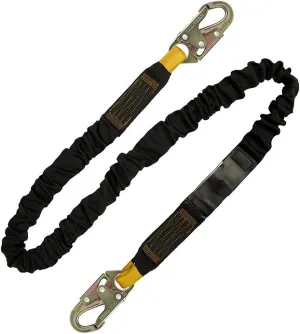 Madaco Roof Construction Fall Protection Heavy Duty Industrial Safety Internal Shock Absorbing 6FT Snap Hook Lanyard ANSI OSHA L-613-16-HS