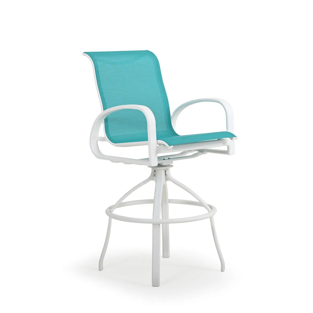 Madeira Outdoor Sling Swivel Bar Stool