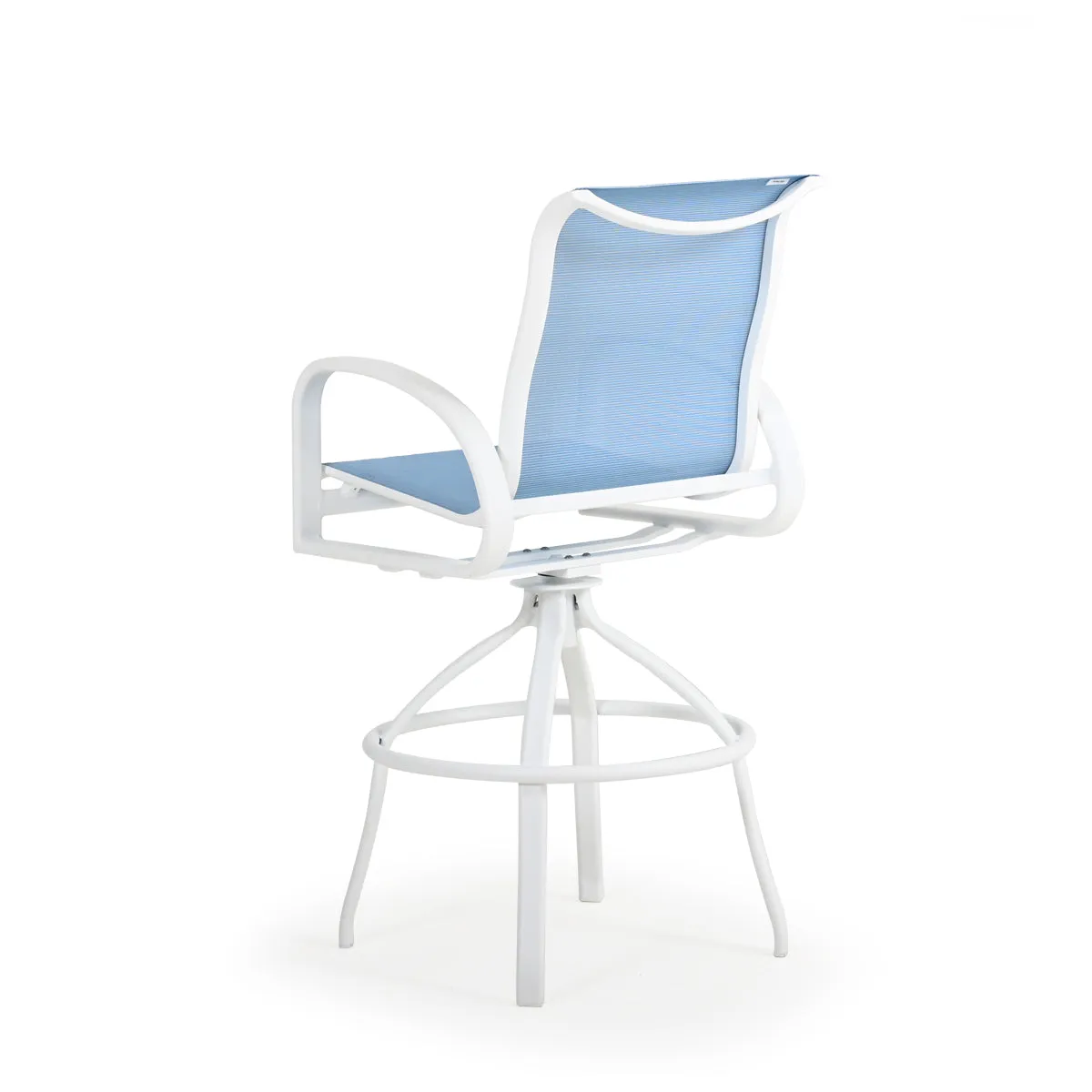 Madeira Outdoor Sling Swivel Bar Stool